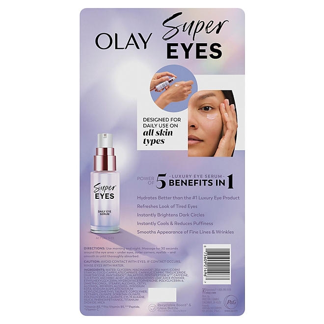 Olay Super Eyes, Daily Eye Serum, 0.45 fl. oz., 2pk. - Image 11