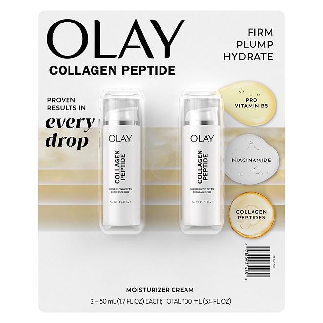 Olay Collagen Peptide Facial Moisture Cream, 1.7 fl. oz., 2 pk. - Image 10