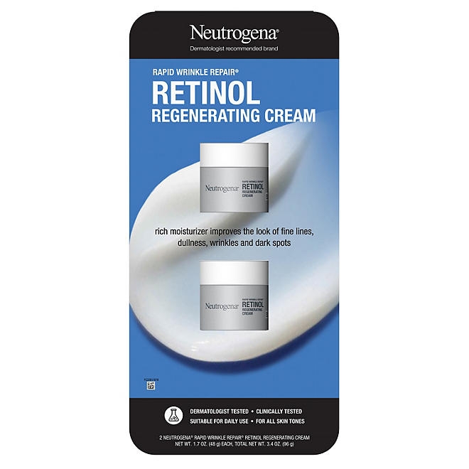 Neutrogena Rapid Wrinkle Repair Retinol Regenerating Cream, 1.7 oz., 2 pk. - Image 2