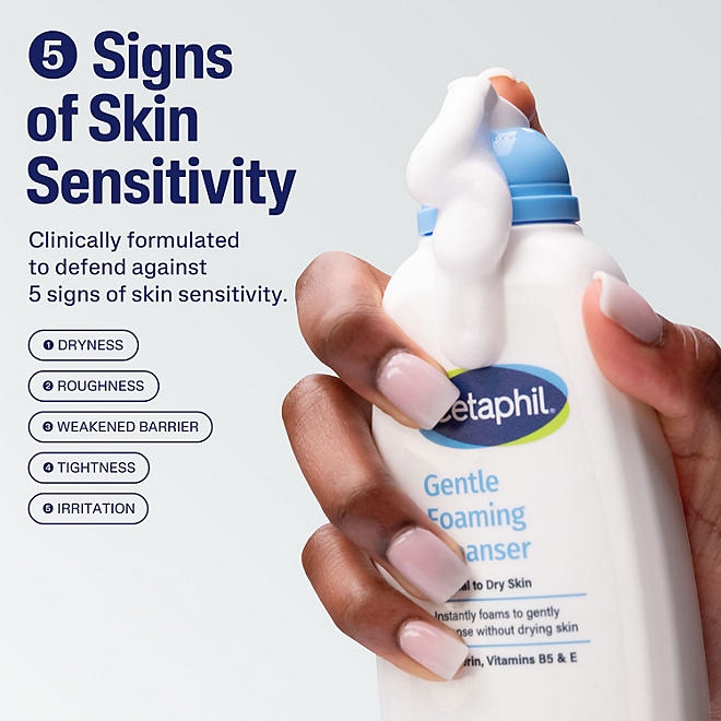 Cetaphil Gentle Foaming Cleanser, 8 fl. oz., 3 pk. - Image 5