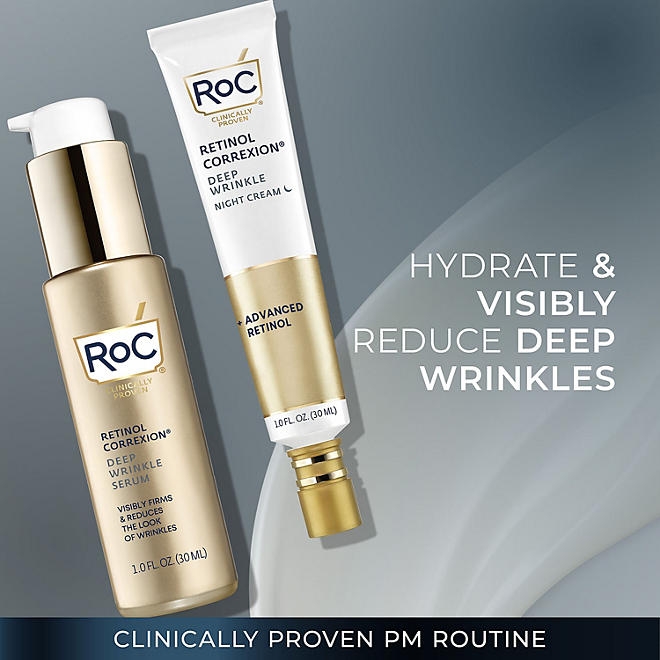 RoC Retinol Deep Wrinkle Serum & Night Cream Kit - Image 4