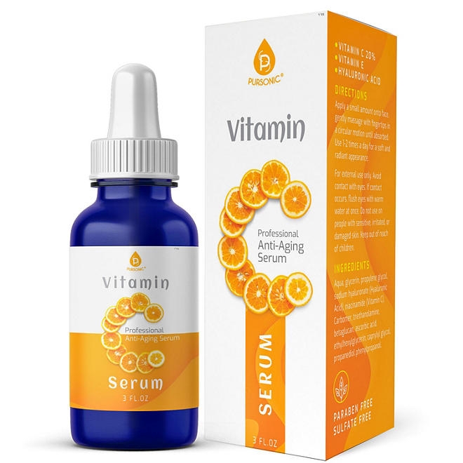 Pursonic Vitamin C Professional Anti-Aging Serum, 3 fl. oz. - Image 2