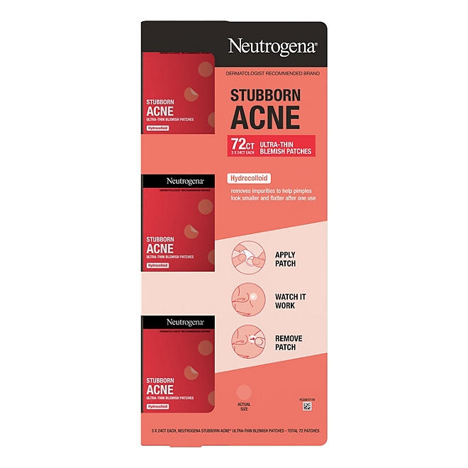 Neutrogena Stubborn Acne Blemish Patches, 24 ct., 3 pk. - Image 2