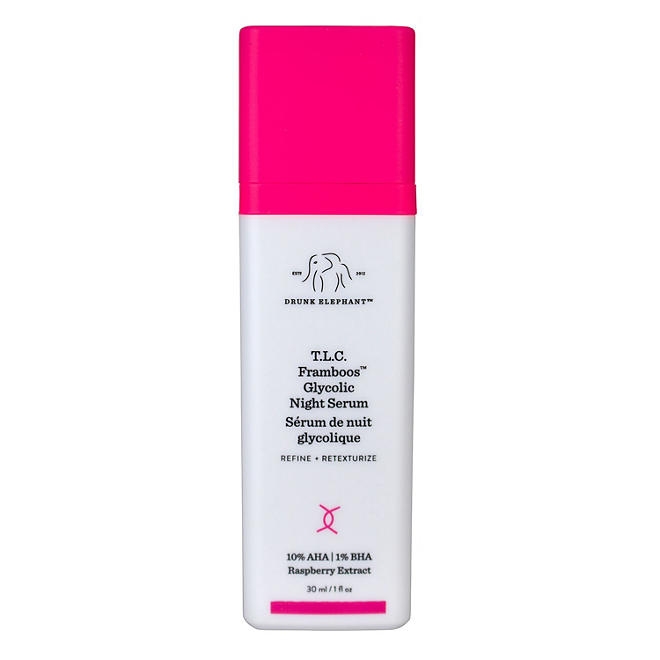 Drunk Elephant T.L.C. Framboos Glycolic Night Serum, 1 fl. oz. - Image 2