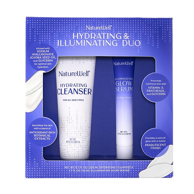NatureWell Hydrating Cleanser & Serum Kit - Image 2