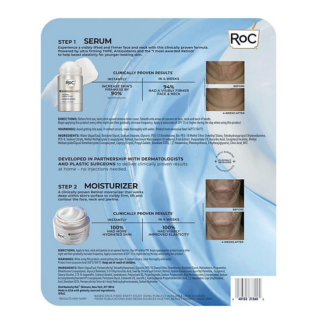 RoC Derm Correxion Firming Serum Stick and Contour Cream Kit - Image 7