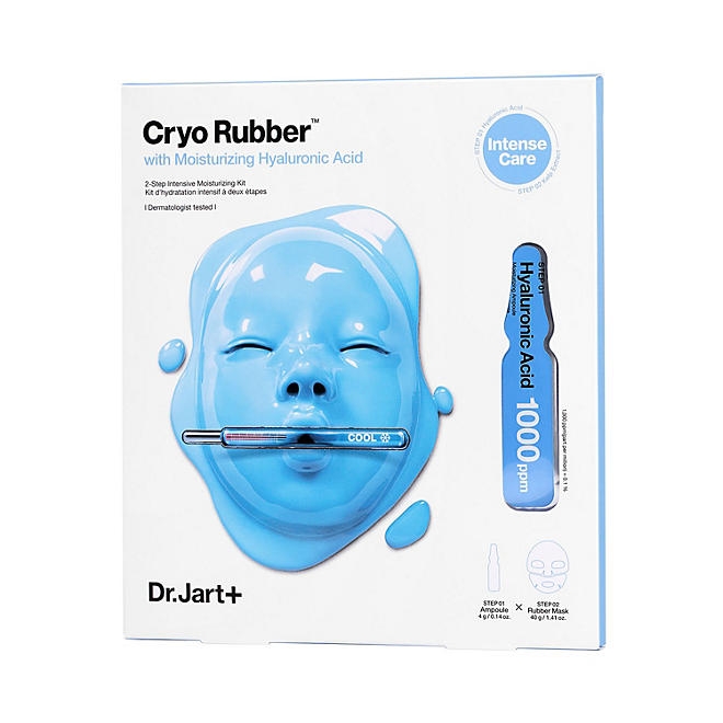 Dr. Jart+ Cryo Rubber with Moisturizing Hyaluronic Acid Face Mask, 1.4 oz., 2 pk. - Image 2