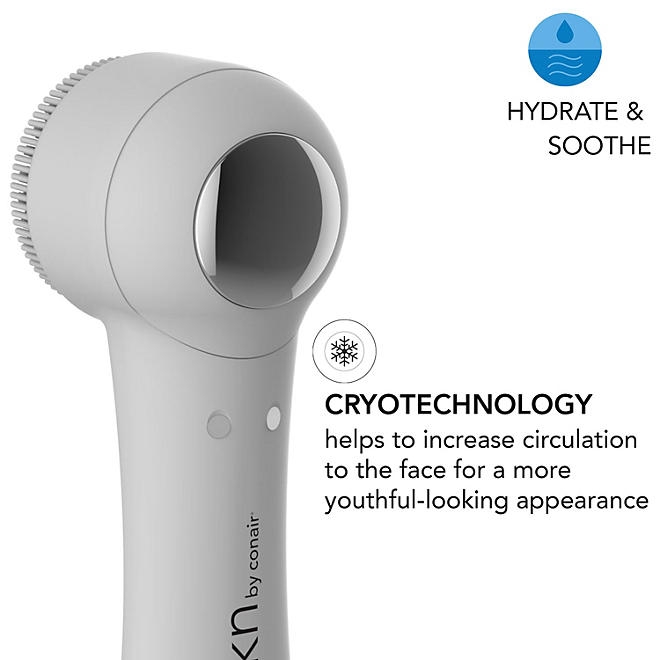 skn by conair CryoAdvanced Silicone Facial Brush, SFB12CRX - Image 3