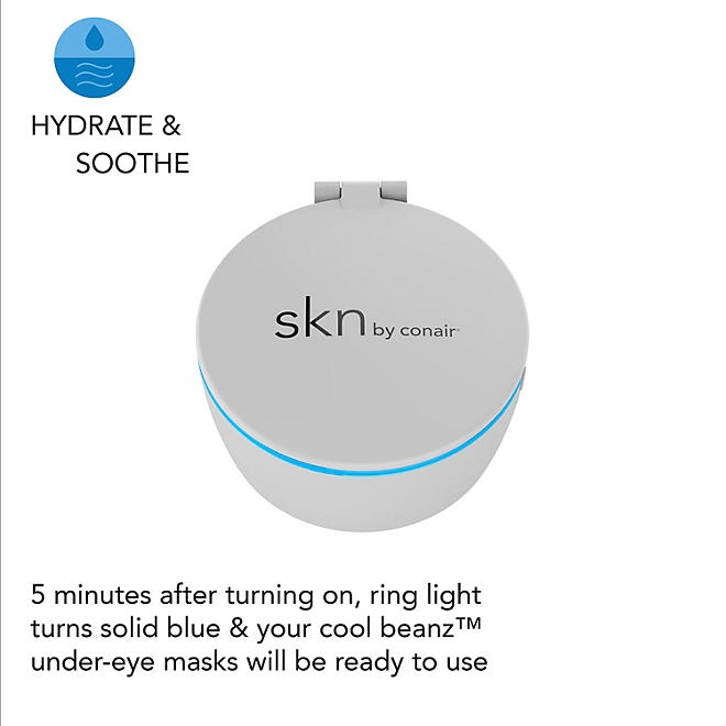 skn by conair Cool Beanz Reusable Under-Eye Gel Patches, FP01 - Image 5