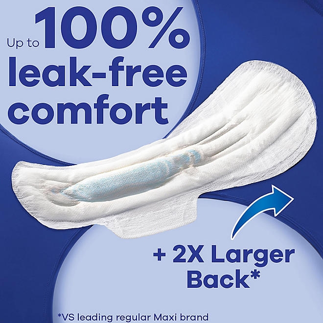Always Maxi Overnight Pads with Wings, Size 5, 54 ct. - Image 6