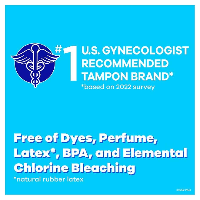 Tampax Pearl Super Tampons, Unscented, 96 ct. - Image 5