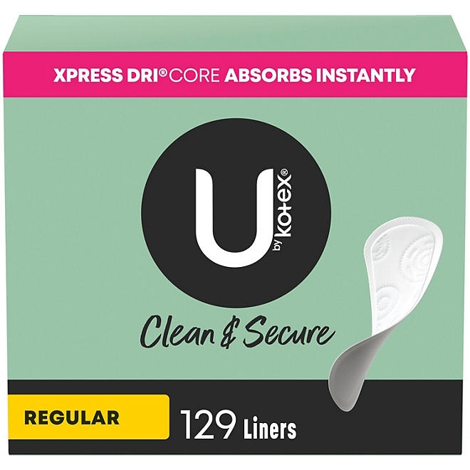 U by Kotex Clean & Secure Panty Liners, Regular, 129 ct. - Image 2