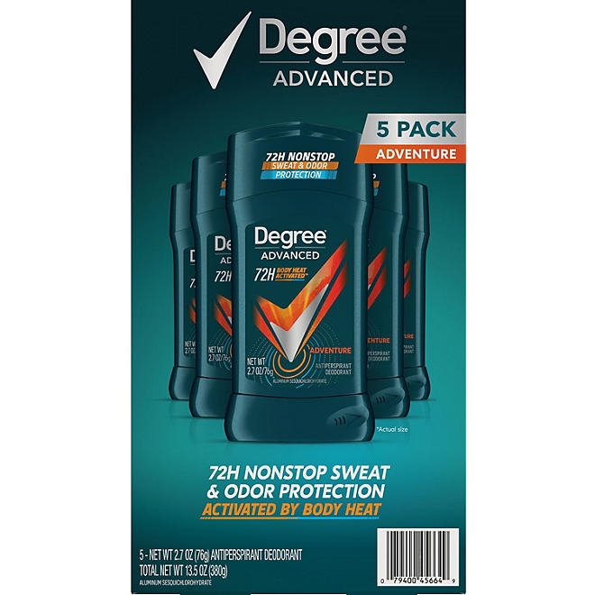 Degree for Men Advanced Protection Antiperspirant, Adventure, 2.7 oz., 5 pk. - Image 2