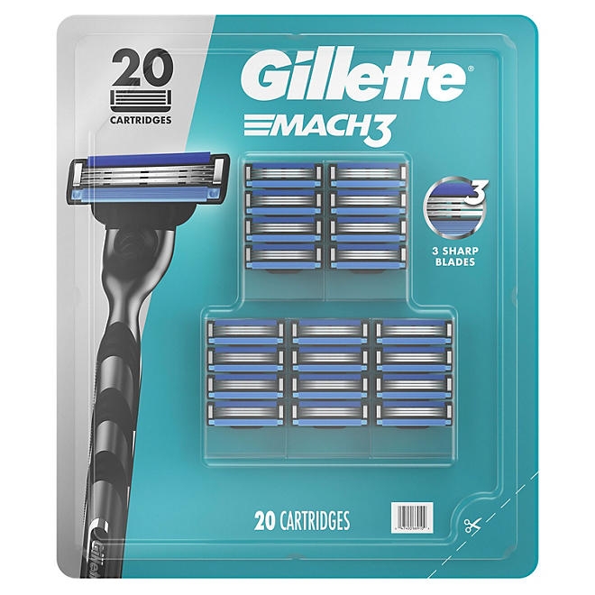 Gillette Mach3 Men's Razor Cartridges, 20 ct. - Image 10