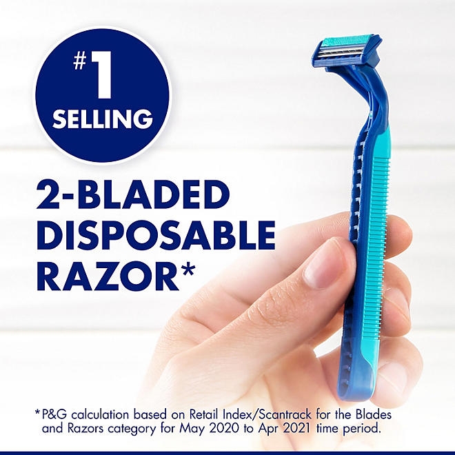 Gillette Sensor2 Plus Lubrastrip Pivoting Head Disposable Razors, 52 ct. - Image 8