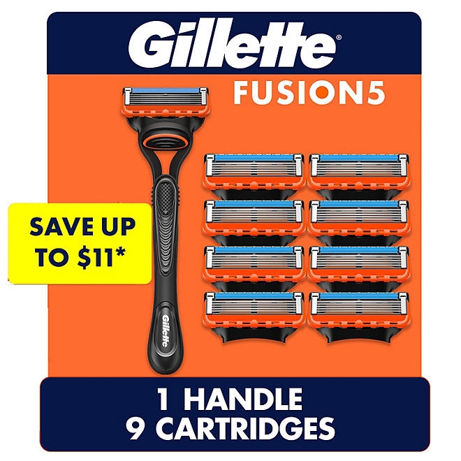 Gillette Fusion5 Men's Razor Handle + 9 Cartridges - Image 2