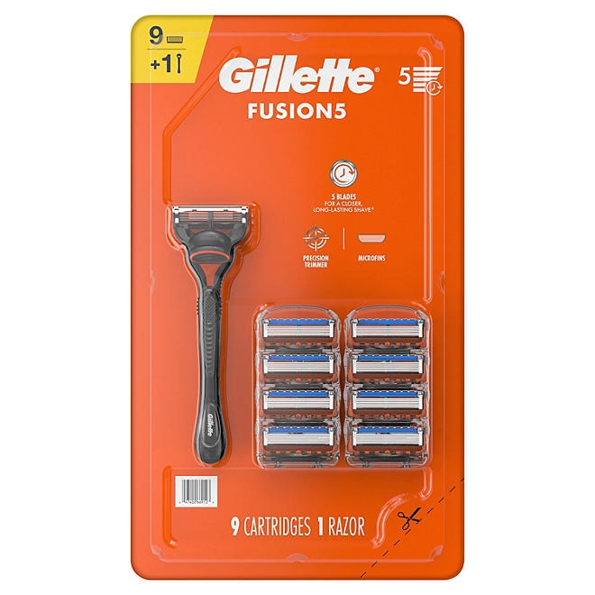 Gillette Fusion5 Men's Razor Handle + 9 Cartridges - Image 4