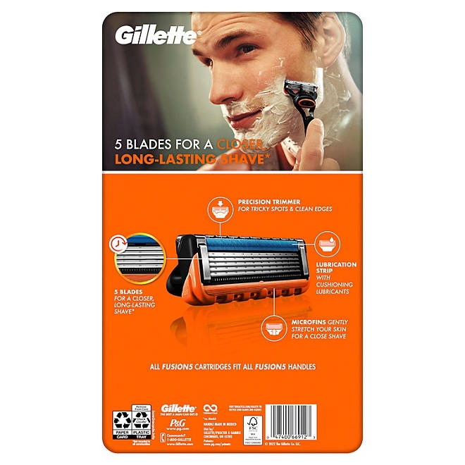 Gillette Fusion5 Men's Razor Handle + 9 Cartridges - Image 10