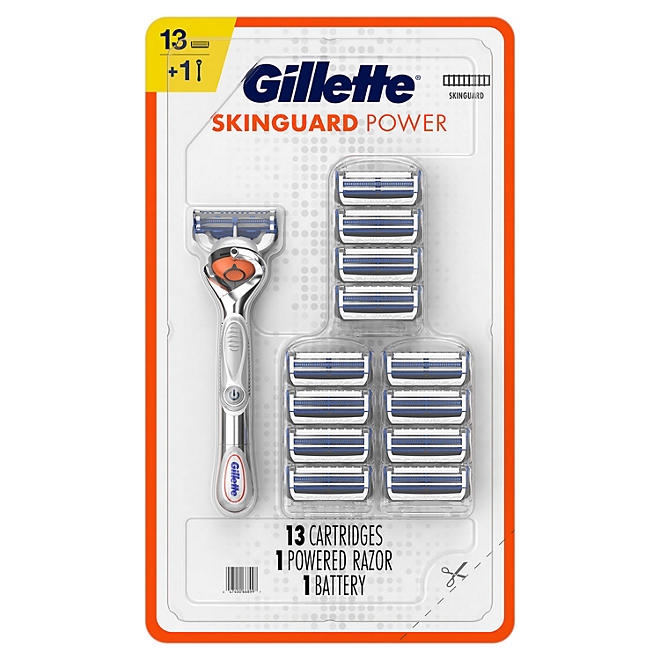 Gillette SkinGuard Power Men's Razor Handle + 13 Cartridges - Image 5
