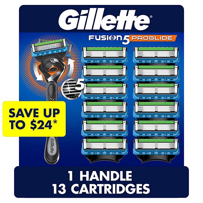 Gillette Fusion5 ProGlide Men's Razor, 1 Handle + 13 Cartridges - Image 2