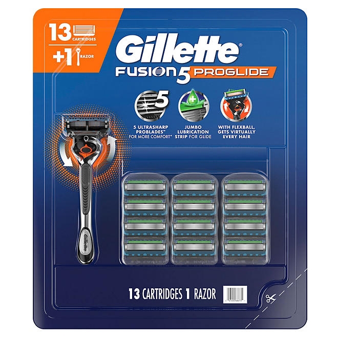 Gillette Fusion5 ProGlide Men's Razor, 1 Handle + 13 Cartridges - Image 9