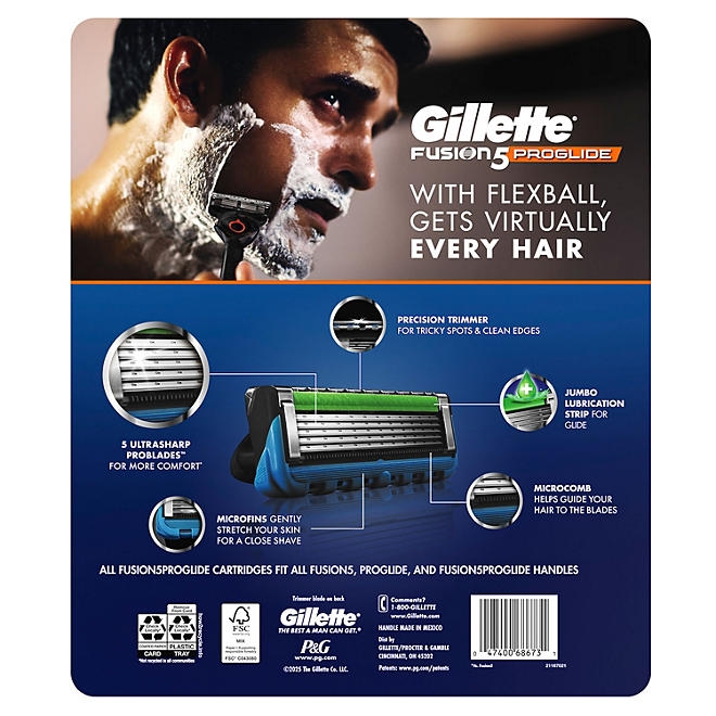 Gillette Fusion5 ProGlide Men's Razor, 1 Handle + 13 Cartridges - Image 10