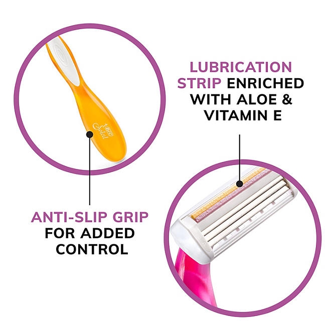 BIC Soleil Color Collection Women's Razors, 3 Blade, 16 ct. - Image 4