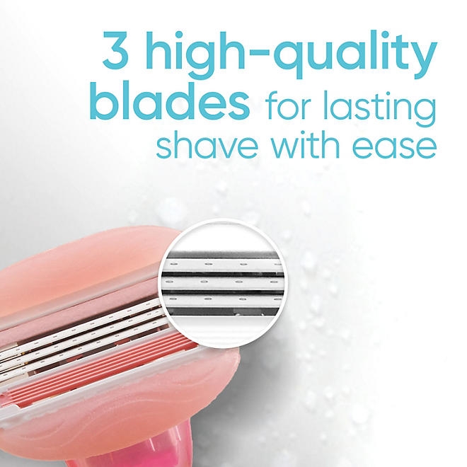 Venus Comfortglide Women's Razor Handle + 12 Cartridges, White Tea - Image 4