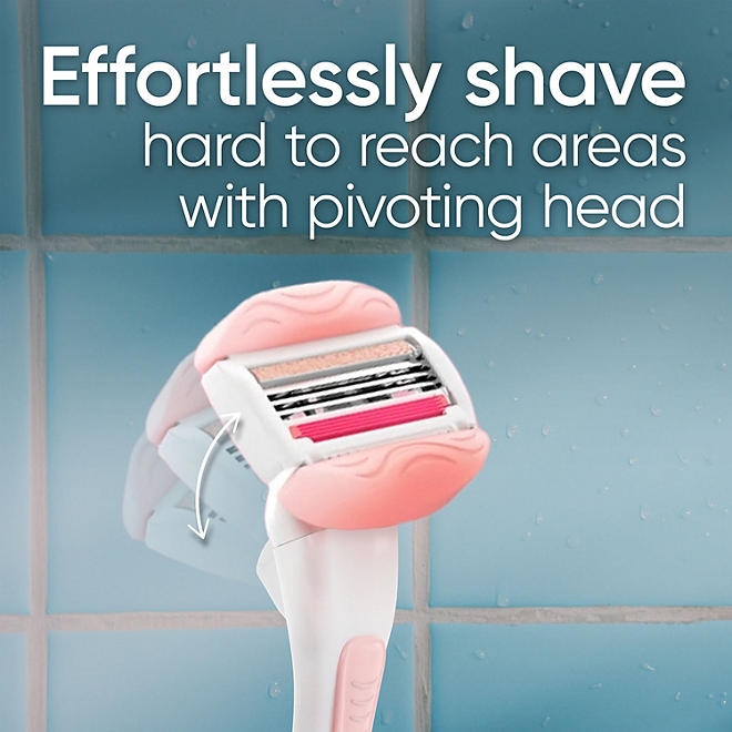 Venus Comfortglide Women's Razor Handle + 12 Cartridges, White Tea - Image 8