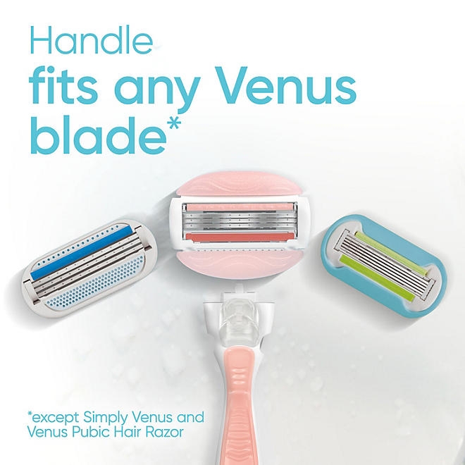 Venus Comfortglide Women's Razor Handle + 12 Cartridges, White Tea - Image 9