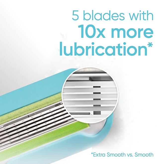 Venus Extra Smooth Women's Razor, 5 Blades, 1 Handle + 11 Cartridges - Image 3