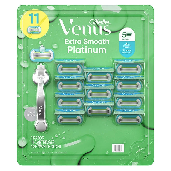 Venus Extra Smooth Women's Razor, 5 Blades, 1 Handle + 11 Cartridges - Image 8