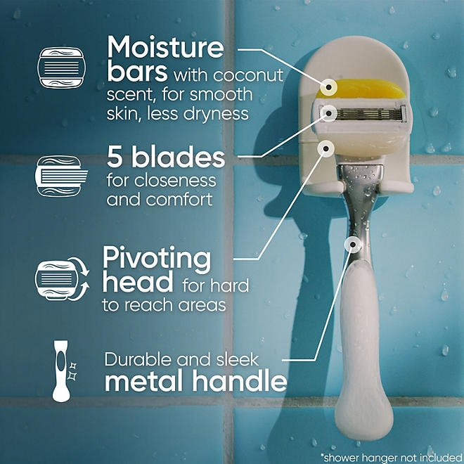 Venus Comfortglide Women's Razor, 5 Blade, Handle + 10 Cartridges - Image 4