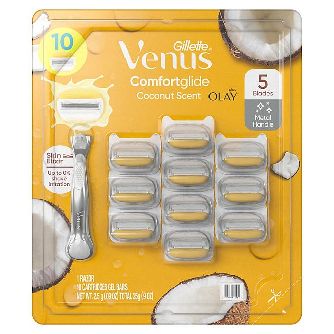 Venus Comfortglide Women's Razor, 5 Blade, Handle + 10 Cartridges - Image 10
