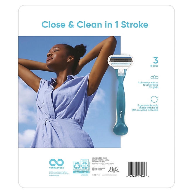 Venus Original Smooth Women's Razor, 3 Blade, Handle + 16 Cartridges - Image 9