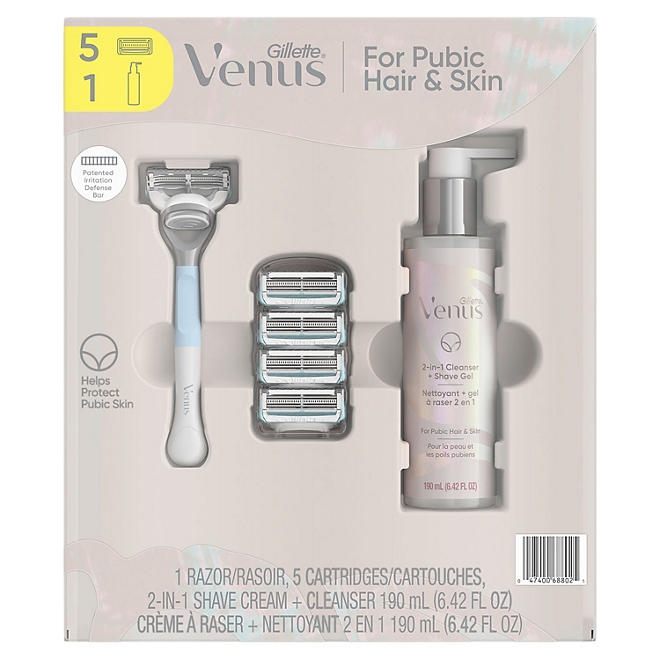 Gillette Venus for Pubic Hair and Skin Shaving Set - Image 3