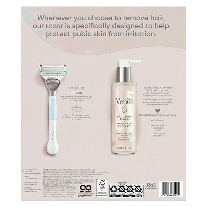 Gillette Venus for Pubic Hair and Skin Shaving Set - Image 9