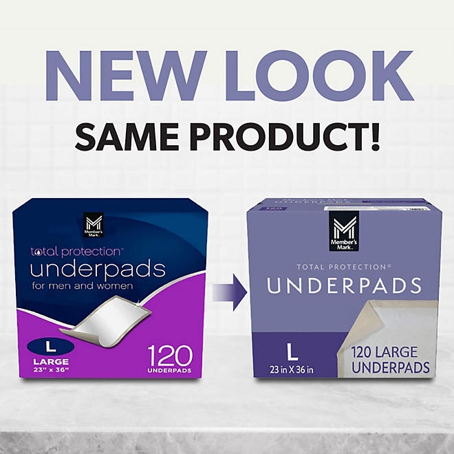 Member's Mark Total Protection Underpads Large, 120 ct. - Image 3