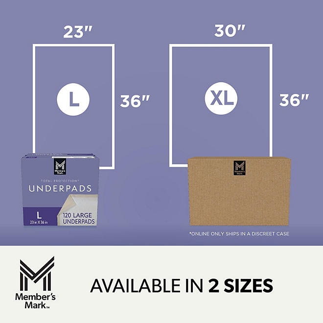Member's Mark Total Protection Underpads Large, 120 ct. - Image 7