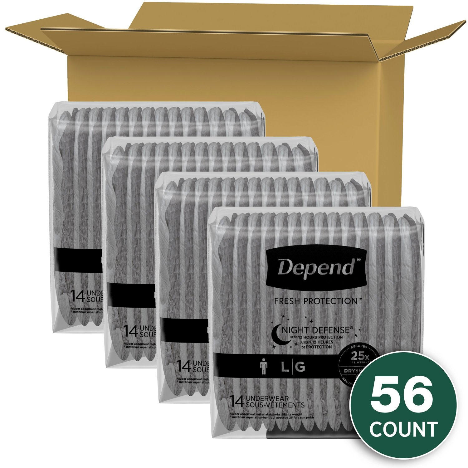 Depend Night Defense Adult Incontinence Underwear for Men - Choose Your Size - Image 2