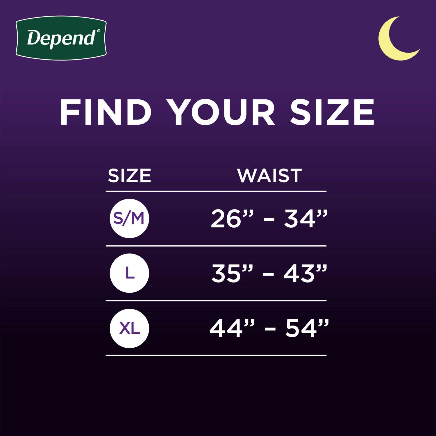 Depend Night Defense Adult Incontinence Underwear for Men - Choose Your Size - Image 3