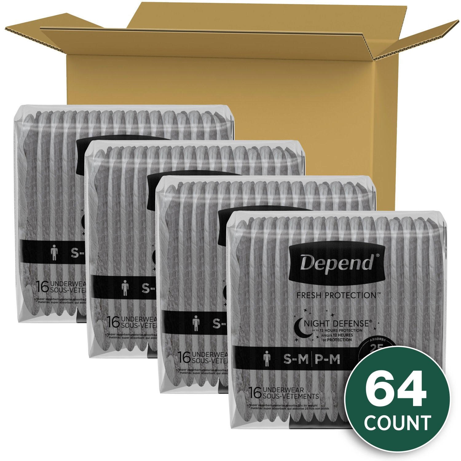 Depend Night Defense Adult Incontinence Underwear for Men - Choose Your Size - Image 10