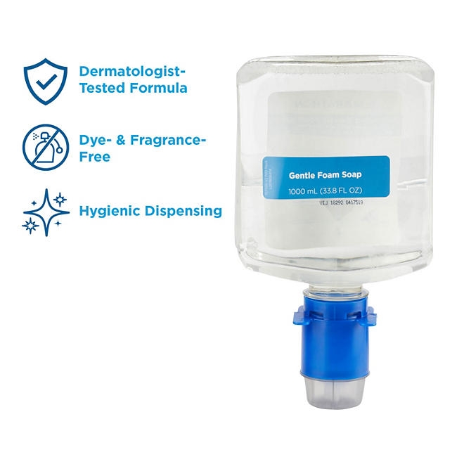 Marathon Gentle Foam Hand Soap Refill, Fragrance-Free (1,000 ml) - Image 3