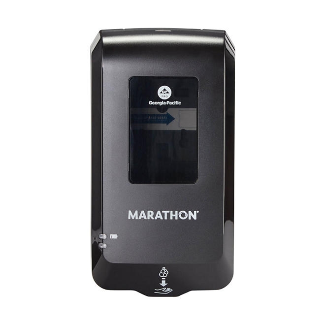 Marathon Automated Soap Dispenser, Black, 6.5&rdquoW x 4&rdquoD x 11.7&rdquoH - Image 2