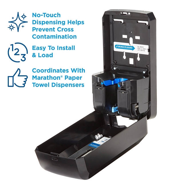 Marathon Automated Soap Dispenser, Black, 6.5&rdquoW x 4&rdquoD x 11.7&rdquoH - Image 5