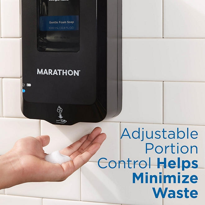 Marathon Automated Soap Dispenser, Black, 6.5&rdquoW x 4&rdquoD x 11.7&rdquoH - Image 10