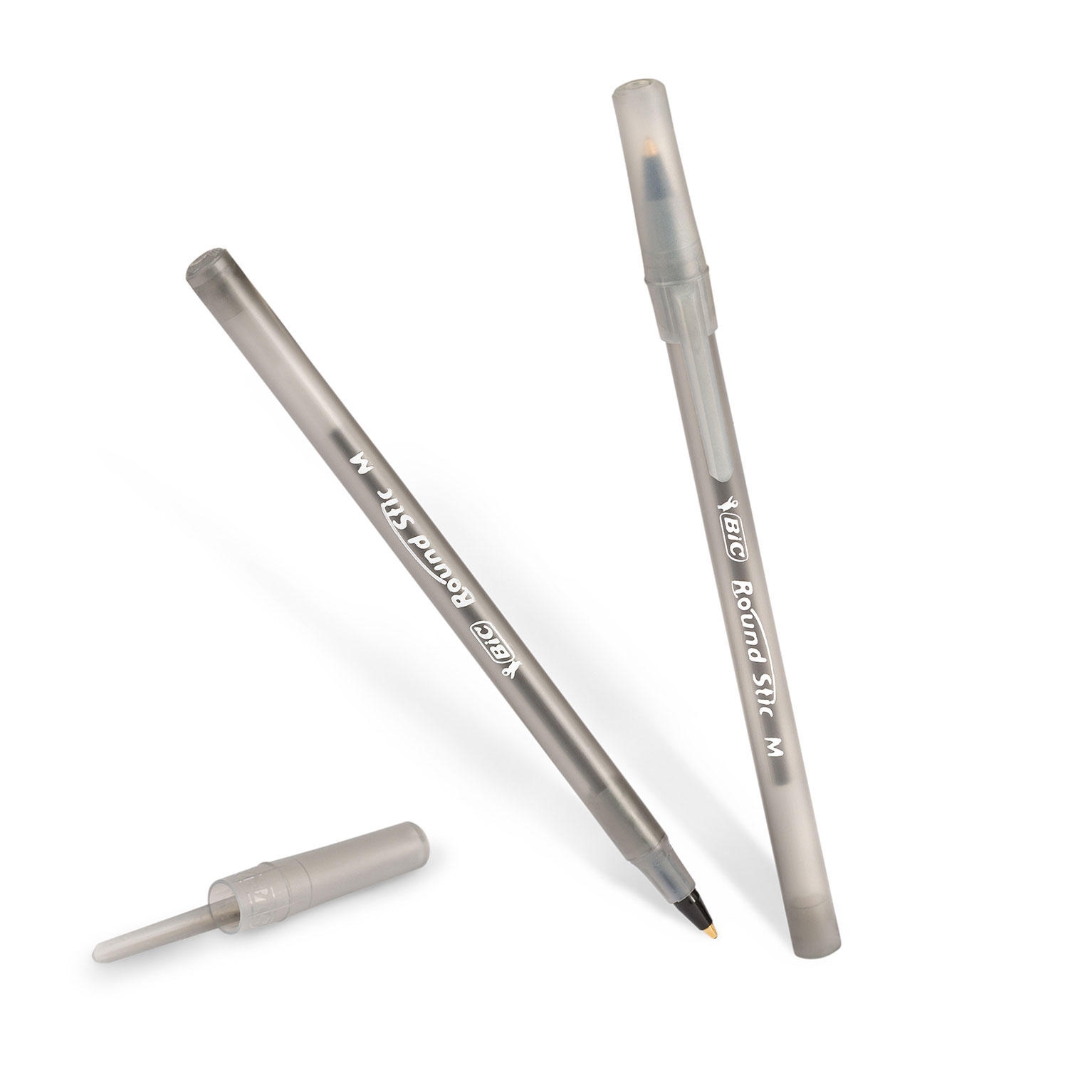 BIC Round Stic Xtra Life, Medium Point, 96 ct., Black - Image 3