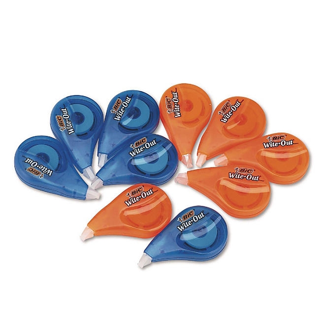 BIC Wite-Out EZ Correct Correction Tape, Non-Refillable, 1/6" x 472", 10 pk. - Image 3