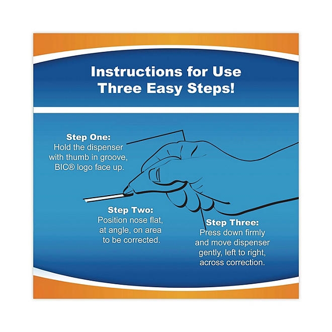 BIC Wite-Out EZ Correct Correction Tape, Non-Refillable, 1/6" x 472", 10 pk. - Image 8