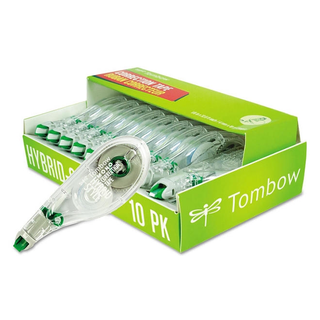 Tombow® MONO Hybrid Style Correction Tape, 1/6" x 394", Non-Refillable, 10pk. - Image 2